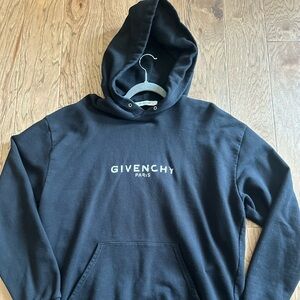 Givenchy Hoodie Reverse Men's Size XXL Black Authentic